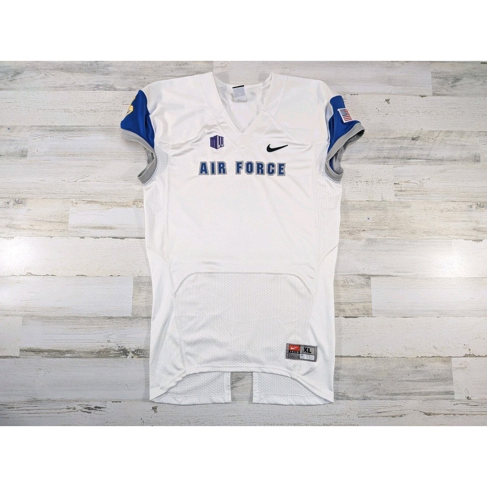 Nike Jersey Mens XL Air Force Falcons Team Issue Attaquez Et Conquerez White
